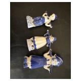 Delft Blue Porcelain Dutch Figurines