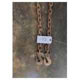 3/8 chain 14 ft with two hooks