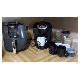 Ninja Air fryer, Keurig and cups
