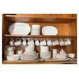 Large lot of French White dishes