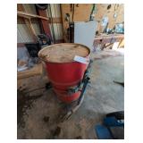 55 Gallon Barrel & Barrel Dolly