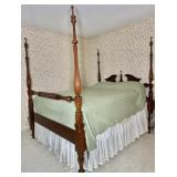 Four Poster Carved Bed