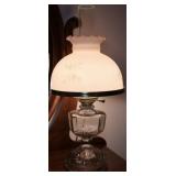 Electric Hurricane Style Parlor Table Lamp