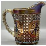 Imperial Glass Milk/Syrup Carnival Glass Pitcher