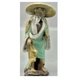 Antique Chinese Shiwan Mudman Figurine