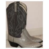 Dan Post Gray Snake Skin Sz. 9.5D Cowboy Boots