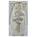 Nippon Double Handled Porcelain Vase