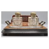 c.1890-1900 Victorian Double Inkwell