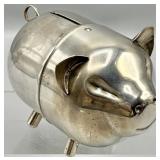 MCM Lunt Silverplated Piggy Bank
