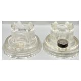 (2) French Antique Inkwells
