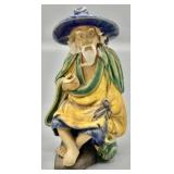 Antique Chinese Shiwan Mudman Figurine