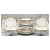 (4) Schumann Empress Dresden Flowers Soup Bowl