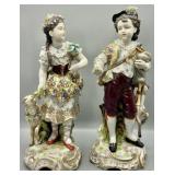Antique Porcelain Volkstedt Pastoral Figurines