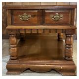 1970s Wood End Table