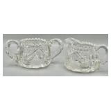 American Brilliant Period (ABP) Creamer and Sugar