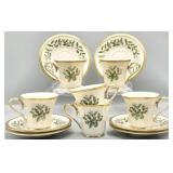 Lenox Holiday Demitasse Cups and Saucers