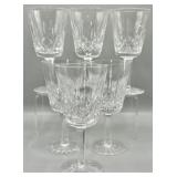 (6) Vintage Waterford Lismore Crystal Wine Glasses