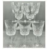 (8) Vintage Waterford Lismore Crystal Wine Glasses