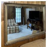 Gold Tone Vintage Statement Mirror