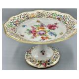 Dresden Schumann Bavaria Reticulated Compote