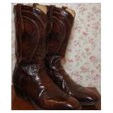 Dan Post Cherry/Burgundy Leather Cowboy Boots