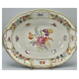 Schumann Empress Dresden Flowers Oval Serving Dish