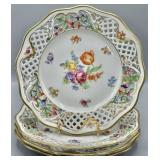 (4) Schumann Bavaria Reticulated US ZONE Plates