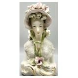 Victorian Porcelain Lady Bust