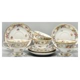 (4) Schumann Empress Dresden Flowers Cup & Saucer
