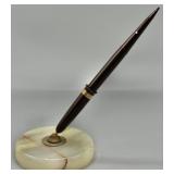 Sheaffer Snorkel White Dot Fountain Pen Desk Set