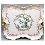 Vintage Fragonard Style Porcelain Vanity Tray