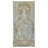 1960s Cut Crystal Bedside Water Carafe and Tumbler