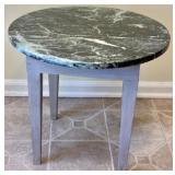 Round Marble Top Side Table