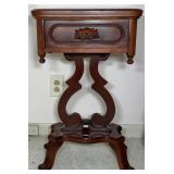 Lillian Russell Davis Cabient Co. Lyre Side Table