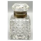 Antique Victorian Glass Inkwell