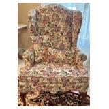 Vintage High-Back Wingback Arm Chair
