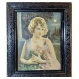 Vintage Offset Lithograph Print The Wistful Hour