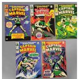 Five Captain Marvel Comics