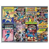 Eight Captain America Comics
