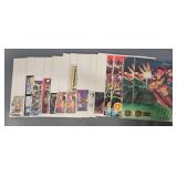 Fourteen Autographed Comics Cards