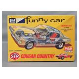 Partially Built MPC 1972 STP Cougar Country Funny Car 1/25 Scale Junkyard Model Kit