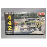 Factory Sealed Jo-Han Olds 442 Pro Stock Drag Race 1/25 Scale Model Kit