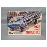 Factory Sealed MPC 1970 Dodge Coronet Super Bee 1/25 Scale Model Kit