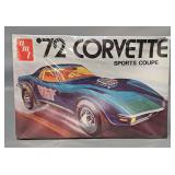 Factory Sealed AMT 1972 Corvette Sports Coupe 1/25 Scale Model Kit