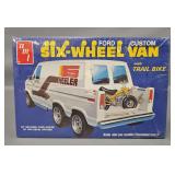 Factory sealed AMT Ford Custom Six-Wheel Van with Trail Bike 1/25 Scale Model Kit
