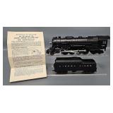 Lionel Postwar O 736 Steam Locomotive and 2046W Tender