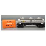 Lionel Postwar O 6415 Sunoco Tank Car in Original Box