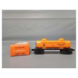 Mint Lionel Postwar O 6465-160 Tank Car in Original Box