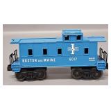 Mint Unrun Lionel Postwar O 6017 Glossy Boston and Maine Caboose