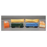 Two Lionel Postwar O 3376 Operating Giraffe Cars in Original Boxes